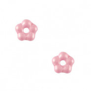 Czech glass beads flower 5mm - Alabaster Pastel rose 02010-29305